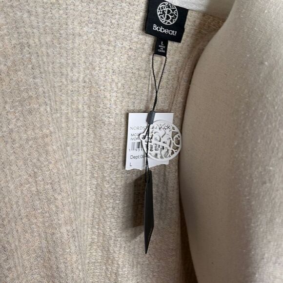 Bobeau Knitted Sweater Open Front Women's Cardigan Size Large - Picture 7 of 9